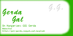 gerda gal business card