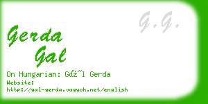 gerda gal business card